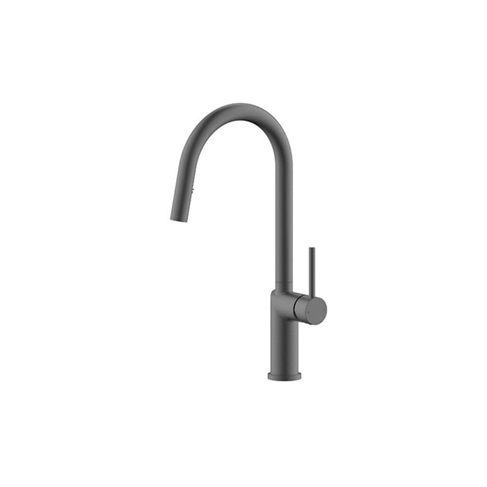 BK Kuchendesigner Premium Brass Round Pull-out Kitchen Mixer