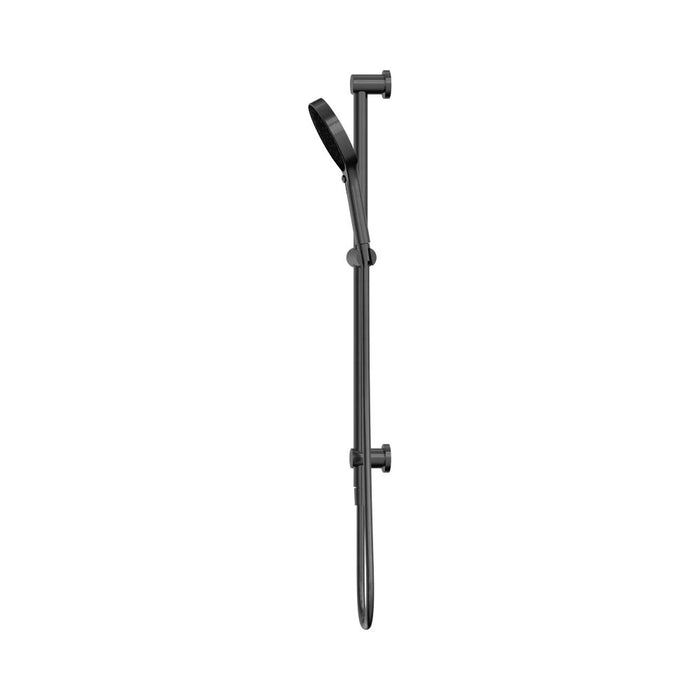 705mm Nero Serenity Round Brass Rail Shower