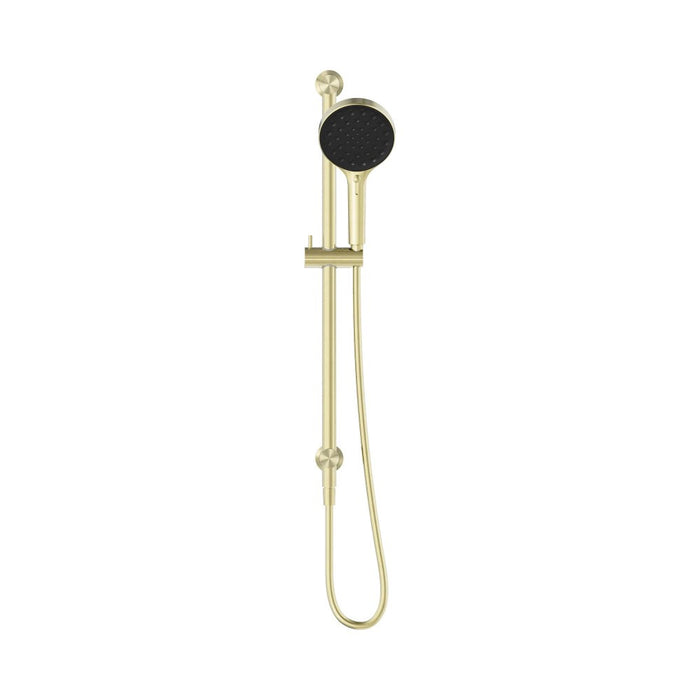 705mm Nero Serenity Round Brass Rail Shower