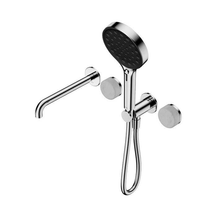 Nero Serenity Progressive Shower System With Spout And Hand Shower - Carrara Handle