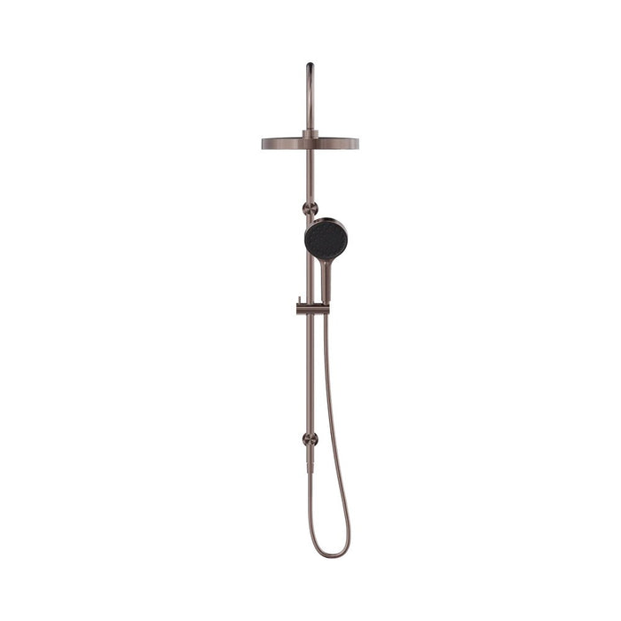 1230mm Nero Serenity Round Brass Twin Shower