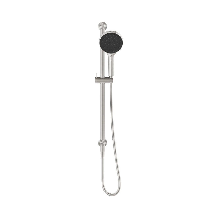 705mm Nero Serenity Round Brass Rail Shower