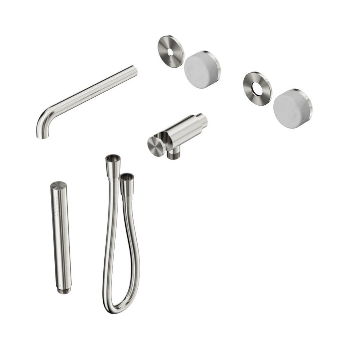 Nero Serenity Progressive Shower System With Spout And Slim Shower - Carrara Handle