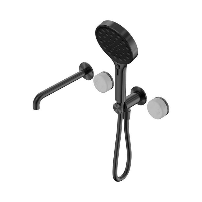 Nero Serenity Progressive Shower System With Spout And Hand Shower - Carrara Handle