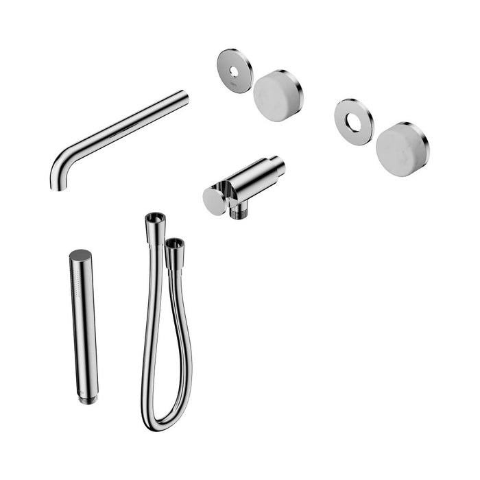 Nero Serenity Progressive Shower System With Spout And Slim Shower - Carrara Handle