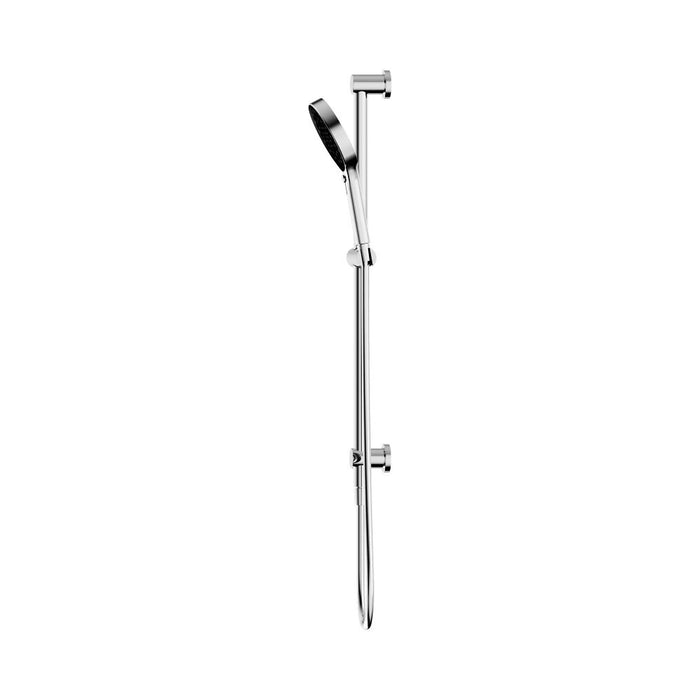 705mm Nero Serenity Round Brass Rail Shower