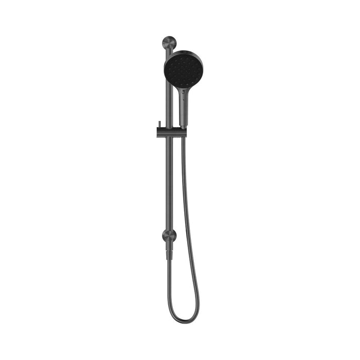 705mm Nero Serenity Round Brass Rail Shower