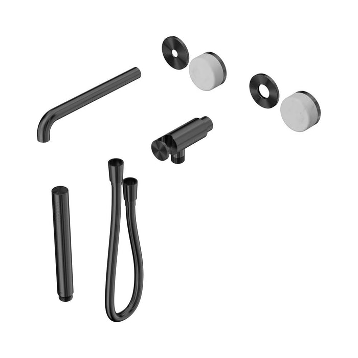 Nero Serenity Progressive Shower System With Spout And Slim Shower - Carrara Handle