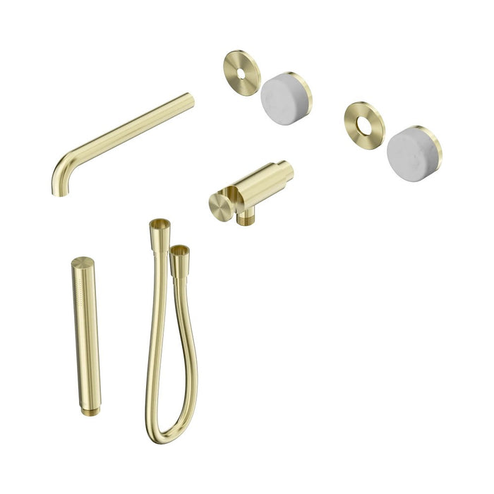 Nero Serenity Progressive Shower System With Spout And Slim Shower - Carrara Handle