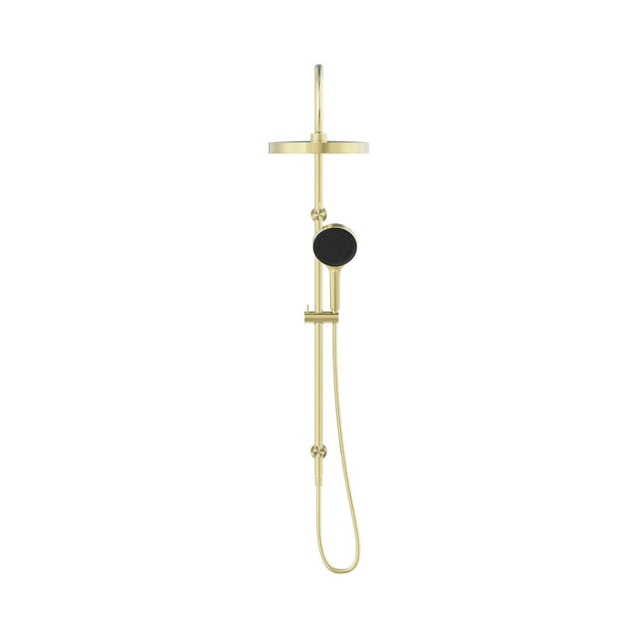 1230mm Nero Serenity Round Brass Twin Shower