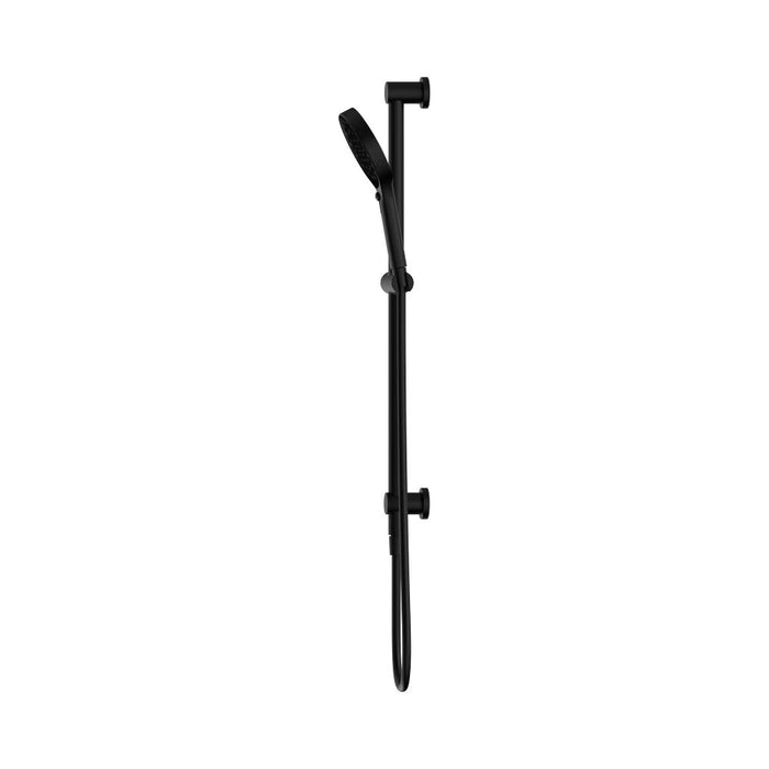 705mm Nero Serenity Round Brass Rail Shower