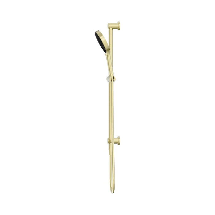705mm Nero Serenity Round Brass Rail Shower
