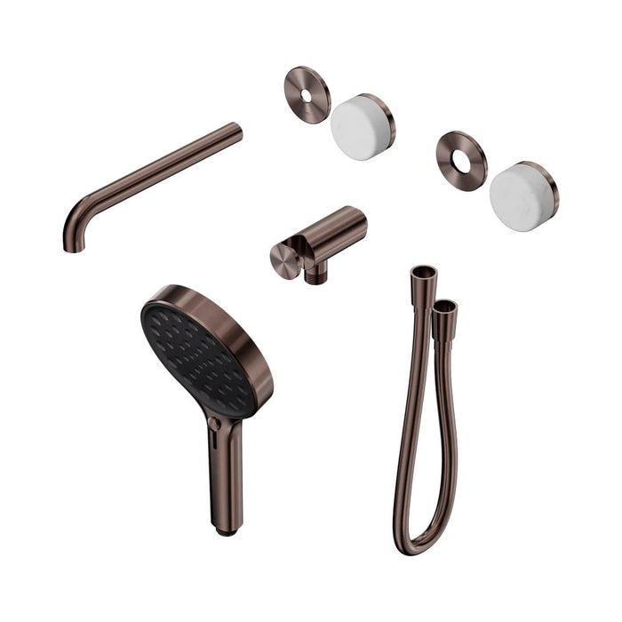 Nero Serenity Progressive Shower System With Spout And Hand Shower - Carrara Handle