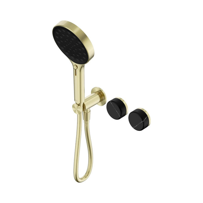 Nero Serenity Progressive Shower System And Hand Shower - Marquina Black Handle