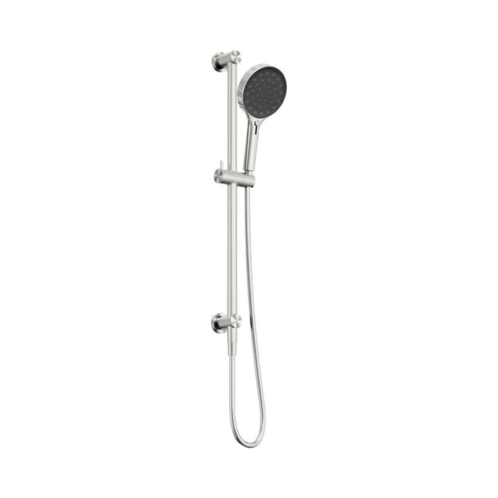 705mm Nero Serenity Round Brass Rail Shower