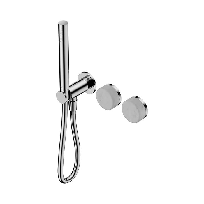 Nero Serenity Progressive Shower System And Slim Shower - Carrara Handle