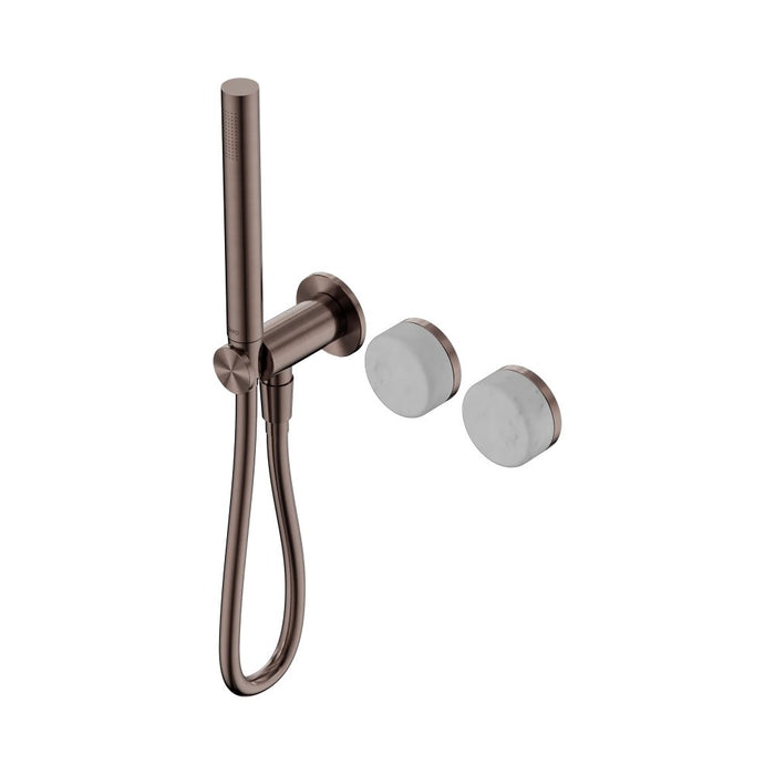Nero Serenity Progressive Shower System And Slim Shower - Carrara Handle