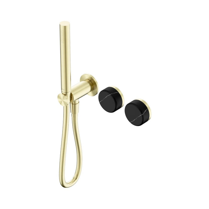 Nero Serenity Progressive Shower System And Slim Shower - Marquina Black Handle
