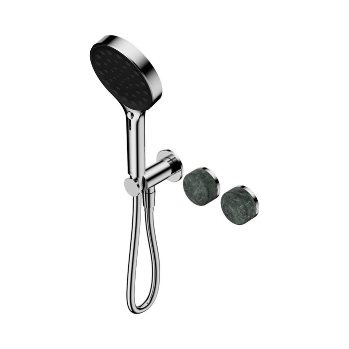 Nero Serenity Progressive Shower System And Hand Shower - Verde Alpi Handle