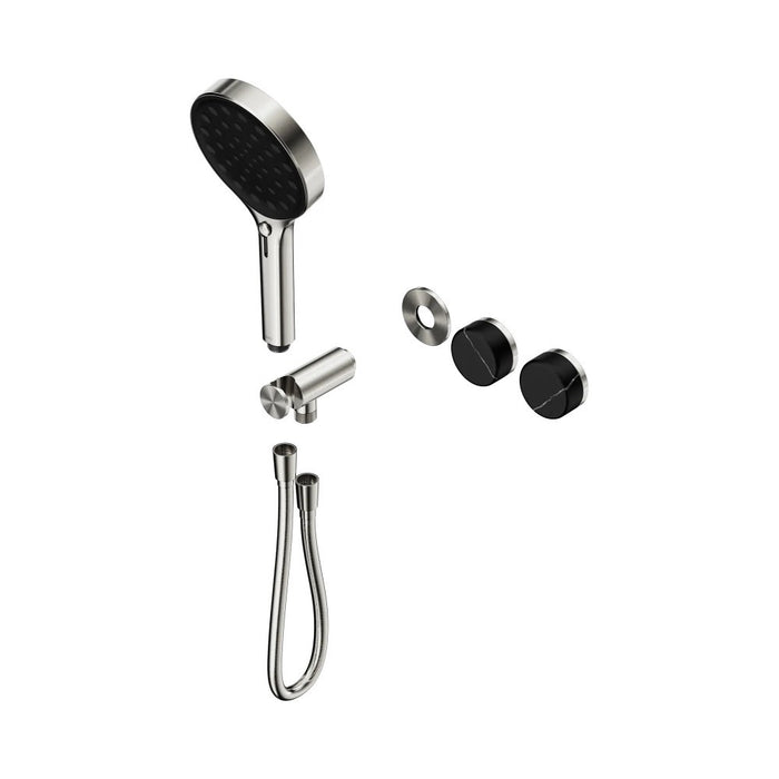 Nero Serenity Progressive Shower System And Hand Shower - Marquina Black Handle