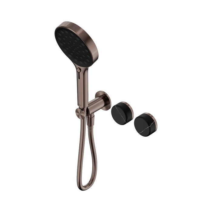 Nero Serenity Progressive Shower System And Hand Shower - Marquina Black Handle
