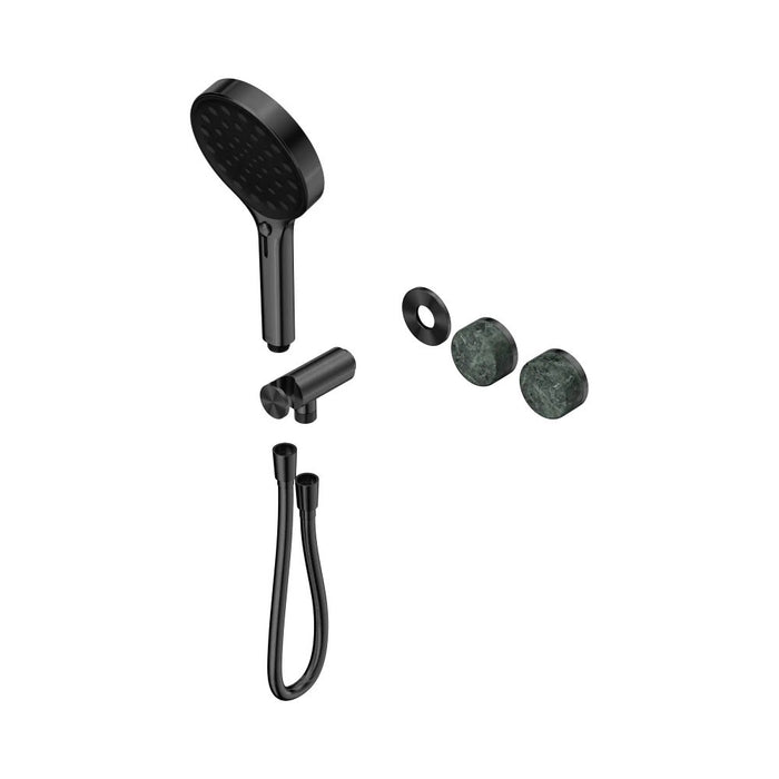 Nero Serenity Progressive Shower System And Hand Shower - Verde Alpi Handle