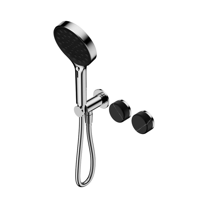 Nero Serenity Progressive Shower System And Hand Shower - Marquina Black Handle