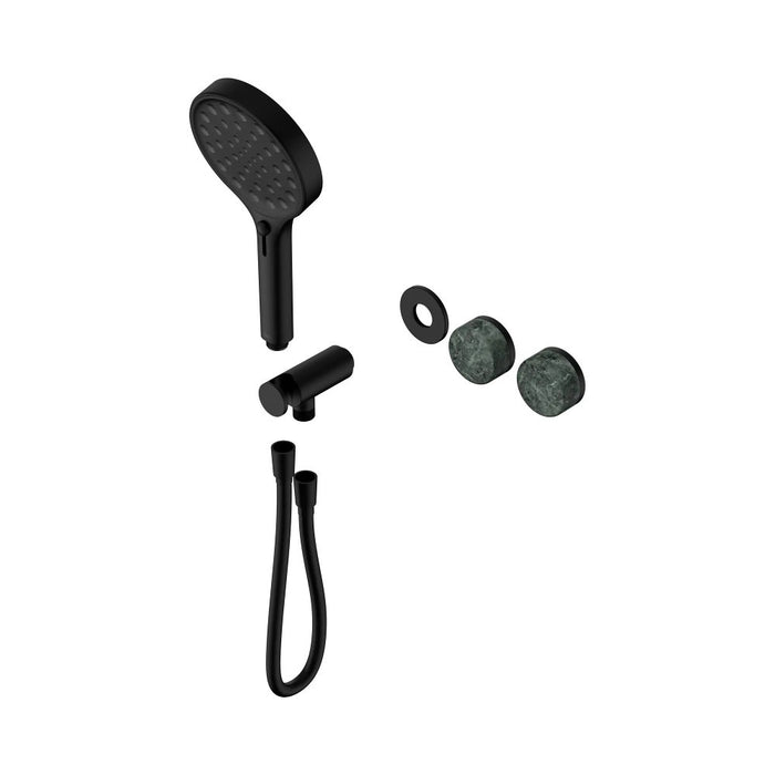 Nero Serenity Progressive Shower System And Hand Shower - Verde Alpi Handle