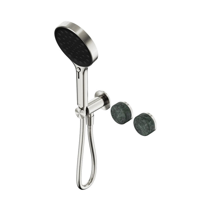 Nero Serenity Progressive Shower System And Hand Shower - Verde Alpi Handle