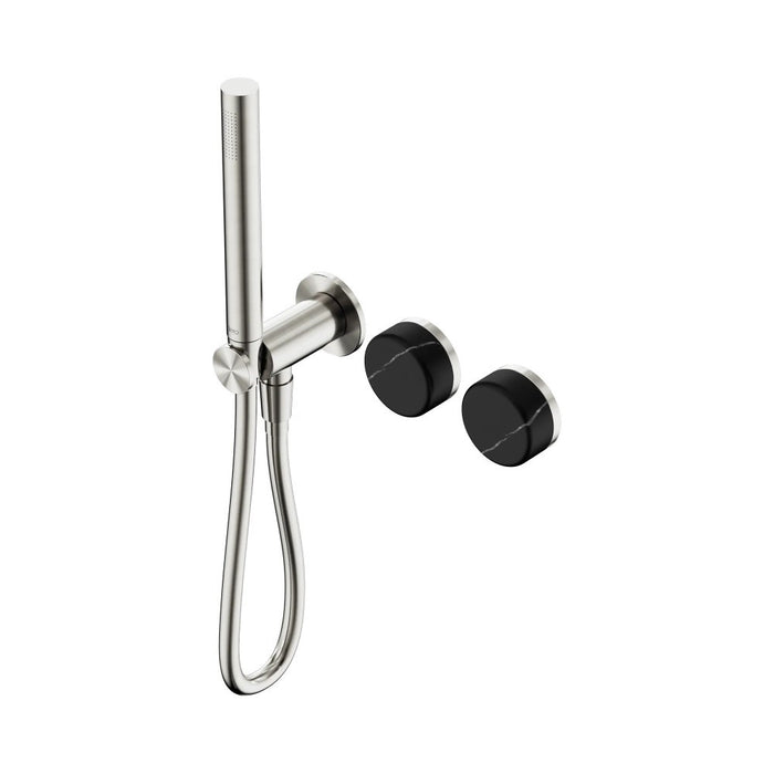 Nero Serenity Progressive Shower System And Slim Shower - Marquina Black Handle