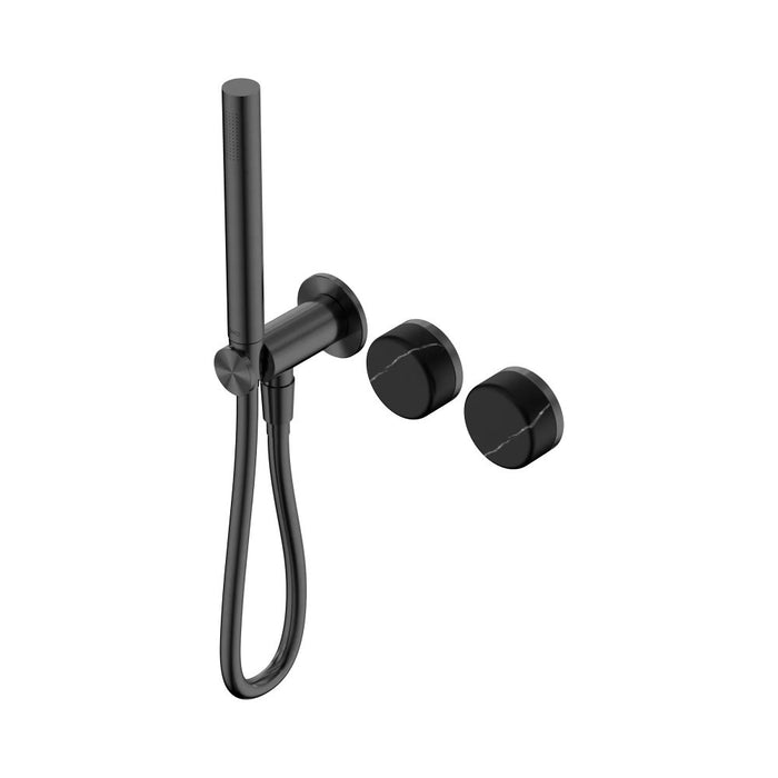 Nero Serenity Progressive Shower System And Slim Shower - Marquina Black Handle