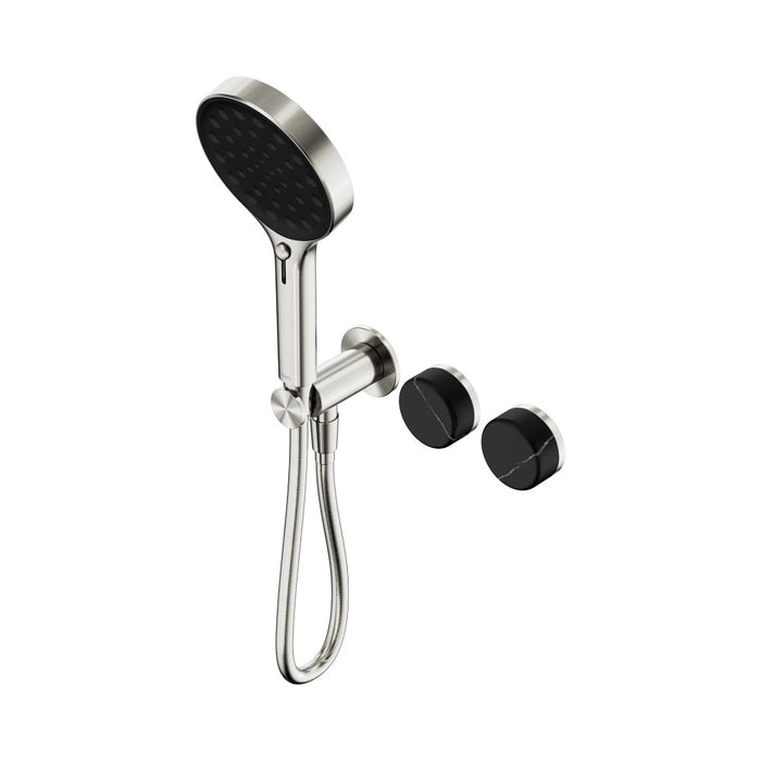 Nero Serenity Progressive Shower System And Hand Shower - Marquina Black Handle