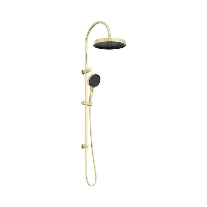 1230mm Nero Serenity Round Brass Twin Shower