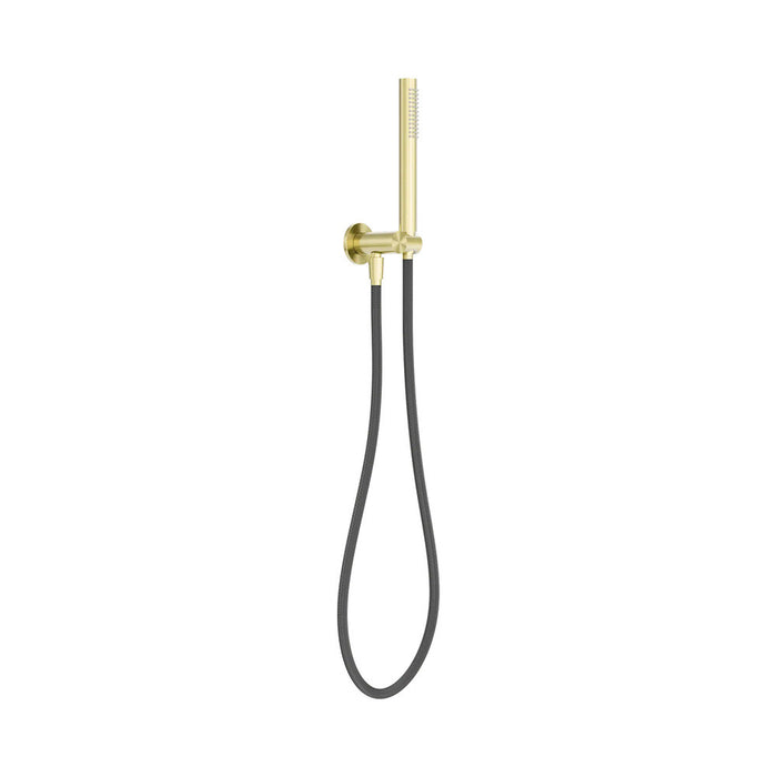 216mm Nero Zen SS316L Round Hand Held Shower On Bracket With Outdoor Shower Hose