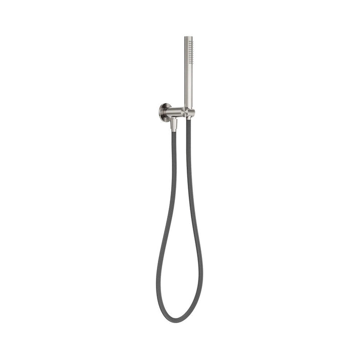 216mm Nero Zen SS316L Round Hand Held Shower On Bracket With Outdoor Shower Hose