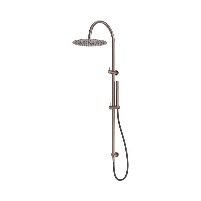 1227mm Nero Zen SS316L Round Twin Shower With Outdoor Shower Hose