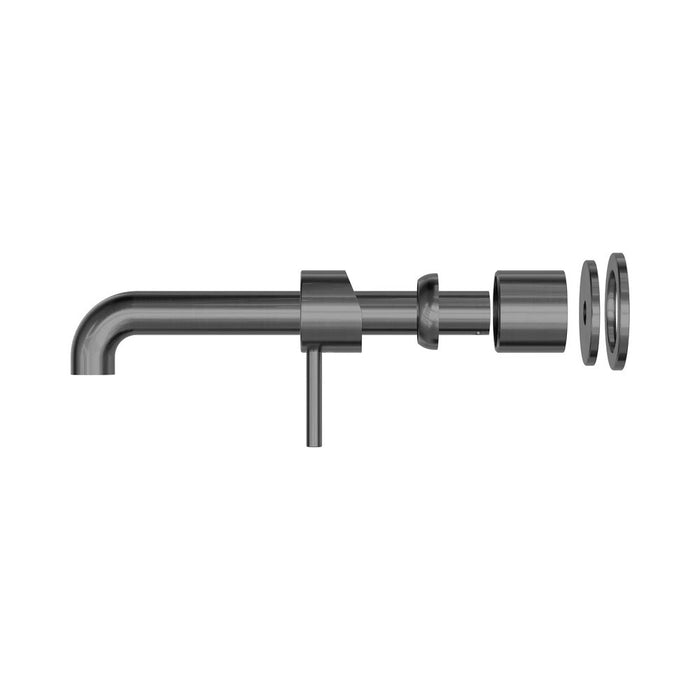 230mm Nero Zen 316L Stainless Steel Separate Back Plate Wall Basin/Bath Mixer
