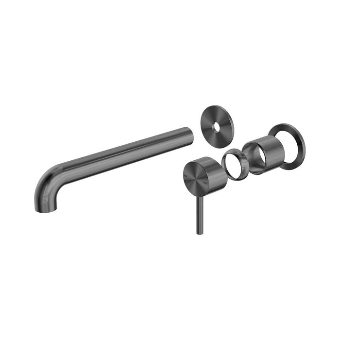 230mm Nero Zen 316L Stainless Steel Separate Back Plate Wall Basin/Bath Mixer