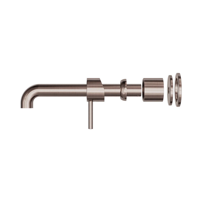 230mm Nero Zen 316L Stainless Steel Separate Back Plate Wall Basin/Bath Mixer