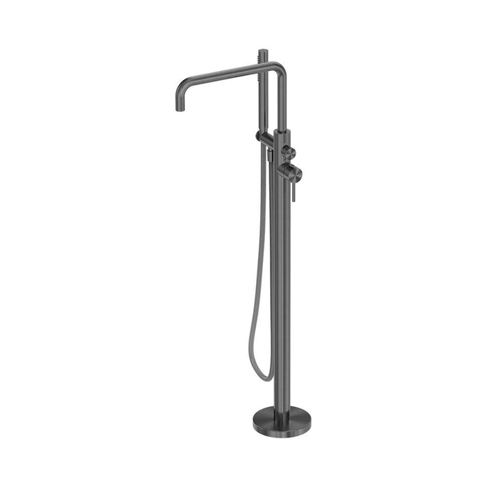 Nero Zen 316L Stainless Steel Freestanding Bath Mixer With Outdoor Shower Hose