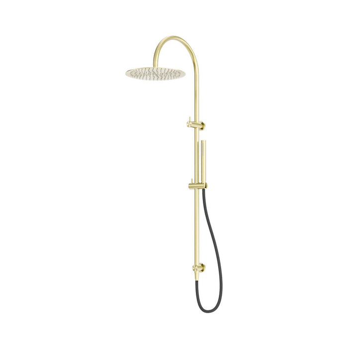 1227mm Nero Zen SS316L Round Twin Shower With Outdoor Shower Hose