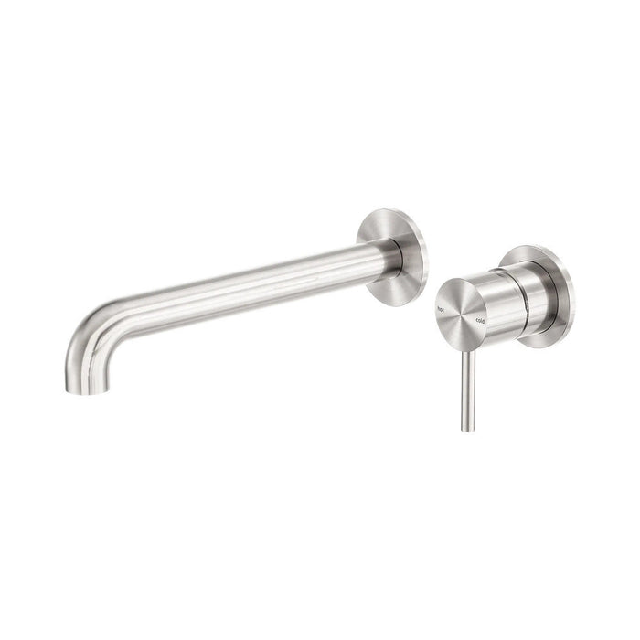 230mm Nero Zen 316L Stainless Steel Separate Back Plate Wall Basin/Bath Mixer