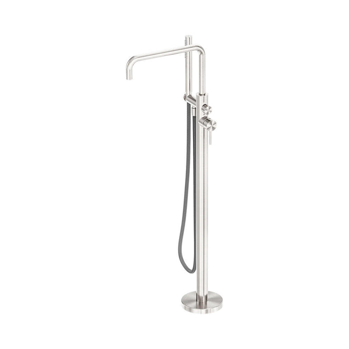 Nero Zen 316L Stainless Steel Freestanding Bath Mixer With Outdoor Shower Hose