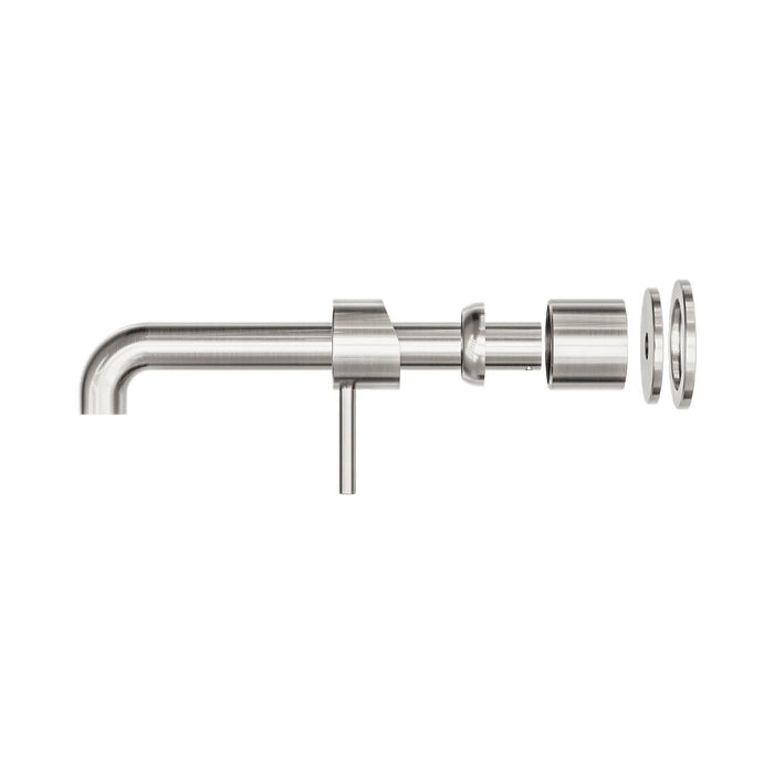 230mm Nero Zen 316L Stainless Steel Separate Back Plate Wall Basin/Bath Mixer