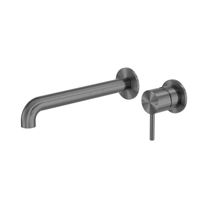 230mm Nero Zen 316L Stainless Steel Separate Back Plate Wall Basin/Bath Mixer