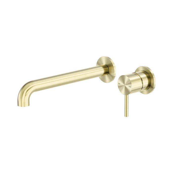 230mm Nero Zen 316L Stainless Steel Separate Back Plate Wall Basin/Bath Mixer