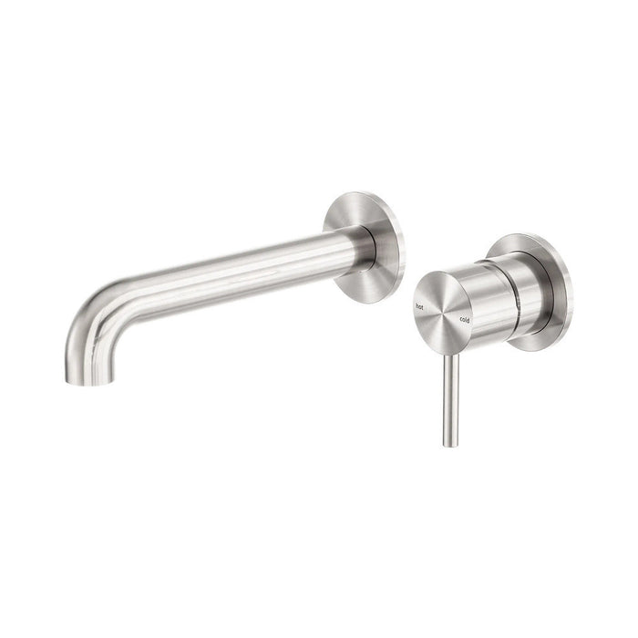 185mm Nero Zen 316L Stainless Steel Separate Back Plate Wall Basin/Bath Mixer