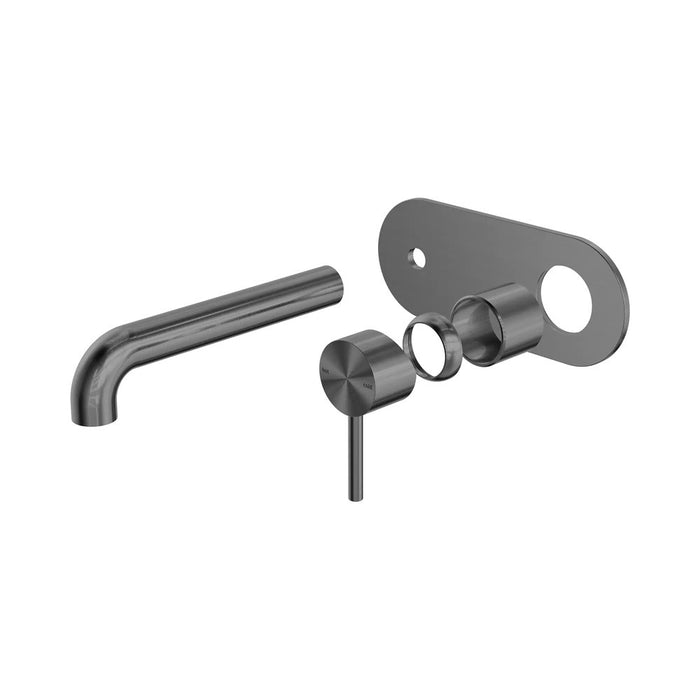 185mm Nero Zen 316L Stainless Steel Wall Basin/Bath Mixer