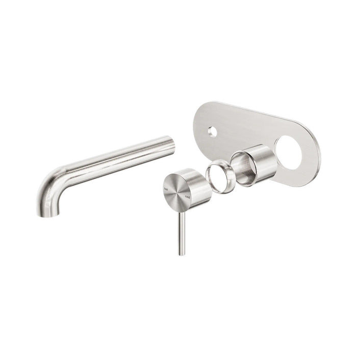 185mm Nero Zen 316L Stainless Steel Wall Basin/Bath Mixer