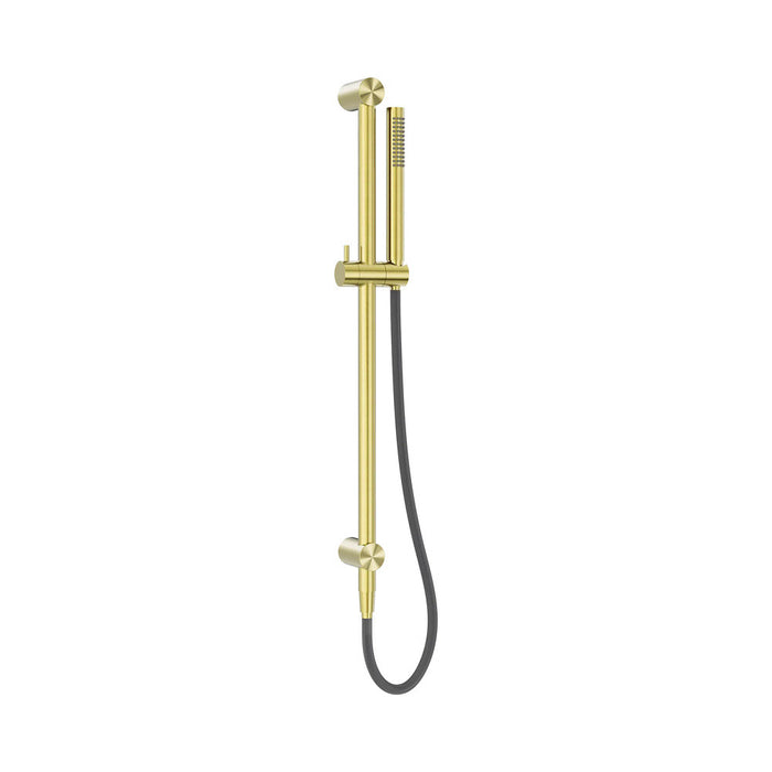 725mm Nero Zen SS316L Round Rail Shower With Outdoor Shower Hose